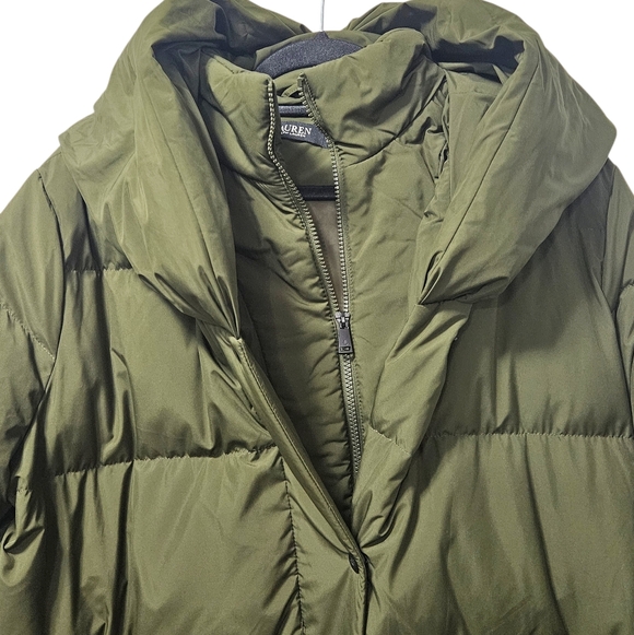 Ralph Lauren Pillow Hood Longline Down & Feather Jacket Size XXL - Picture 3 of 10